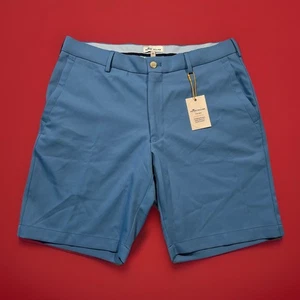 Peter Millar Crown Sport Golf Performance Blue Salem Shorts Men’s Size 32 NWT - Picture 1 of 16
