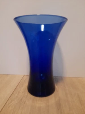 Vase - blau - rund - Höhe 24 cm - Bild 1 von 2
