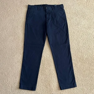 Polo Ralph Lauren Mens Blue Chino Pants Blue Stretch Straight Fit Size 38x34 - Picture 1 of 6