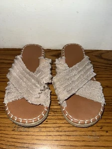 Sandalias para mujer con correa cruzada antideslizantes ligeras punta abierta talla 6 1/2  - Imagen 1 de 5