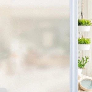 Window Privacy Film Frosted Glass Window Film Static Cling Privacy Film for G... - Picture 1 of 6