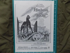 1956 PRINT AD MOVIE HELEN OF TROY WARNER BROS 3 YEARS TO MAKE - Bild 1 von 1