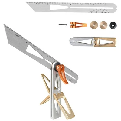Scriber Marking Ruler ABS Material Ruler Angle Marking 6:1 And 8:1 Scales - Image 1 of 4