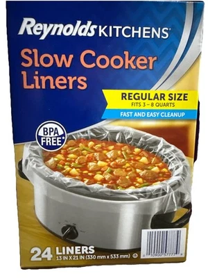 Reynolds Kitchens Slow Cooker Liners Regular Fits 3-8 Quarts 24 Count - Image 1 of 2