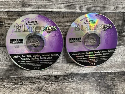 Instant Immersion 18 Languages CD - 2 Disc Set( not tested) - Image 1 of 4