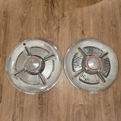 Set Of 2 1965 Ford Galaxie Imprinted 15"Hubcap Wheel Cover Vintage - Image 1 of 4