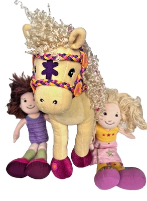 Groovy Girls Horse W/ Sesilia & Kinsey Dolls Manhattan Toy Company No Saddle EUC - Image 1 of 4