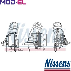 OIL COOLER ENGINE OIL 91343 FOR FIAT TIPO/Hatchback DOBLO/Bus/Platform/Chassis - Picture 1 of 6