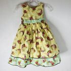 Laura Ashley London Girls Size 5 Yellow Floral Party Dress Pageant Cottagecore