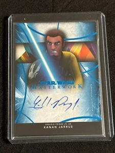 2024 Star Wars Masterworks #A-SP Kanan Jarrus AUTO BLUE #d /99 - Picture 1 of 2