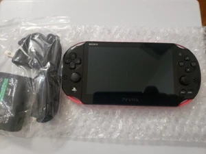 Sony PS Vita PCH-2000 1GB Handheld System - Pink/Black, Ships Quickly - Picture 1 of 10