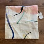 West Elm Pillow Cover Watercolor 19.5”x19-5” NWT