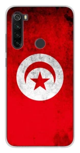 Coque en silicone imprimée compatible Xiaomi Redmi Note 8T Drapeau Tunisie - Imagen 1 de 3
