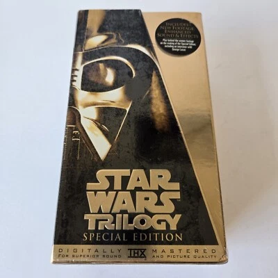 New Star Wars Trilogy VHS 1997 Special Limited Edition Movie Gold Box Set Sealed - Image 1 of 4