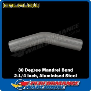 Aluminised Steel 2.25 Inch O.D. 30 Degree Mandrel Bend Exhaust Pipe, T30SE225-AS - Imagen 1 de 2