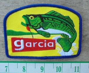 1-GARCIA FISHING RODS/REELS CLOTH IRON-ON PATCH   - Picture 1 of 1
