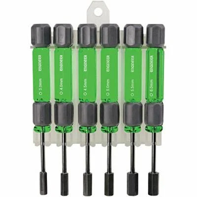 Engineer Precision Nut Driver Set Opposite Side 3 ~ 6mm Compatible DK-14 Green - Image 1 of 4