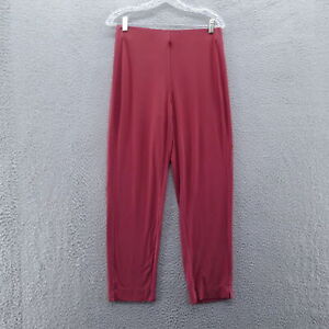 J Jill Womens Wearever Collection Slim Ankle Pants Small Petite Red Forward Seam