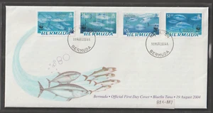 Bermuda FDC 2004 Scott 884-887 fish - Picture 1 of 1