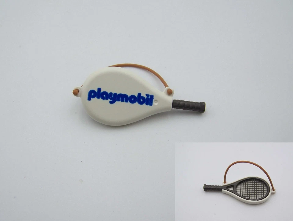PLAYMOBIL (V5107) SPORT - Raquette Tennis Gris Foncé avec Housse Blanche - Photo 1/1