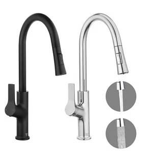 ACA 2 Water Pattern Kitchen Swivel Mixer Tap Laundry Sink Pull Out Faucet Lever - Picture 1 of 20