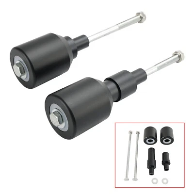 Crash Bobbin Protector Slider Aluminum Black For Kawasaki Z650 Ninja 650 17-23 — 第 1/4 张图片