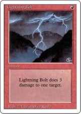 MTG 3rd Edition / Revised - Lightning Bolt (x4) NM