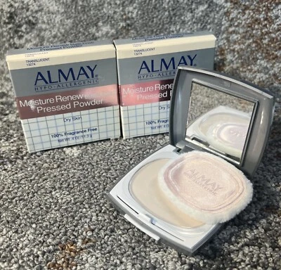 ALMAY MOISTURE RENEW Pressed Powder TRANSLUCENT (Lot of 2) - Image 1 of 4