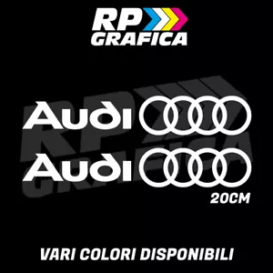 COPPIA ADESIVI AUDI fiancata A1 A3 A4 A5 A6 Q3 Q5 Q7 TT S LINE decal stickers - Foto 1 di 1