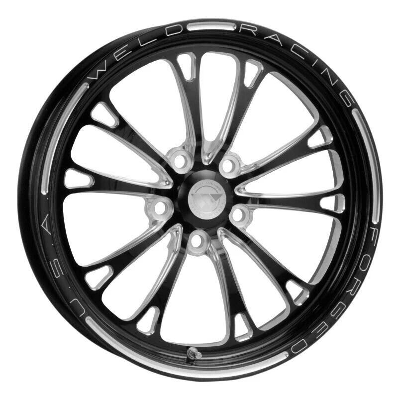Weld Racing Wheel Drag Front V-Series Frontrunner 17x4.5 5x4.75 BP 2.25 BS Black - image 1 of 1