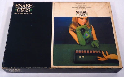VTG '68 Selchow & Righter "Snake Eyes" Die, Tiles, Board, Original Box - Image 1 of 4