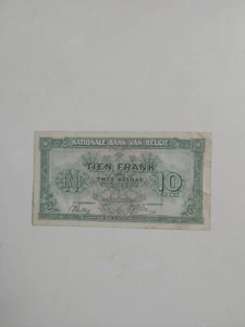 Banknote Of Belgium 10 Franks 1943 - Picture 1 of 2