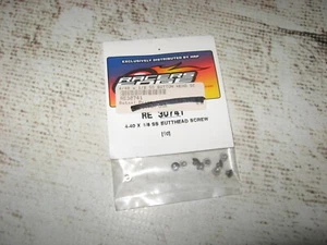Vintage RC 4-40 Racers Edge 1/8" SS Butthead Screws Silver (10) RE 30741 - Picture 1 of 2