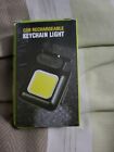3 Boxes USB Rechargeable LED Work Light Mini Torch Keychain magnetic Flashlight