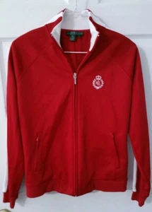 Lauren Active Ralph Lauren Embroidered Monogram Jacket Crown Crest Emblem Size S - Picture 1 of 5