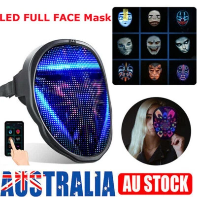LED Face Mask App Control Programmable Digital Luminous Mask for DJ - Image 1 of 4