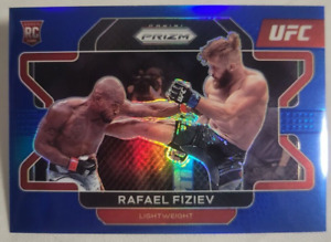2022 Panini Prizm UFC Blue Prizm /199 Rafael Fiziev #98 Rookie RC lightweight 