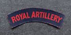 Ww2 Royal Artillery Original Printed Cloth Shoulder Title