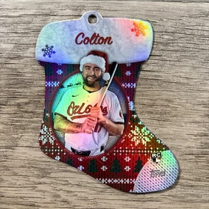2024 Topps Holiday Colton Cowser Stocking Die-Cut Ornament #SDC-1 Orioles - Picture 1 of 2
