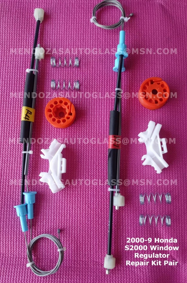 2000-09 Honda S2000 Window Regulator Repair Kit  Pair Front LH and RH. - Image 1 of 2