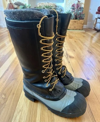 White's Boots Spokane Glacier Snow Pac Men's 8 Insulated Leather Rubber Lug Sole - Image 1 of 4