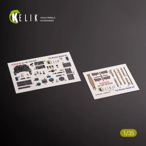 1:35 Junkers Ju-87 G1/G2 Interior Calcomanías 3D para Border Models Kit KeliK K35036 - Imagen 1 de 16