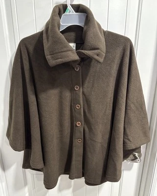 Poncho marrón mullido Cover Me talla única polar Foto 1 de 4