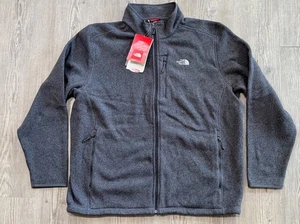 The North Face Gordon Lyons Full Zip Fleece Jacket Grey Heather NEW NWT XXL 2XL - Picture 1 of 7