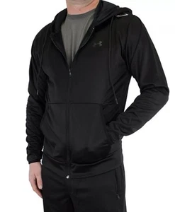 Under Armour Men's M Hoodie Black ColdGear Full Zip Loose Hood Jacket Org $65 3D - Picture 1 of 21