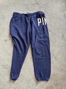 Victoria's Secret PINK Jogginghose Damen Größe M Blau Grafikfarbe - Bild 1 von 5
