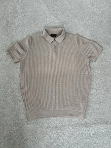 Massimo Dutti Men’s Polo Knit shirt , Cotton Size M Very Good Condition - Picture 1 of 12