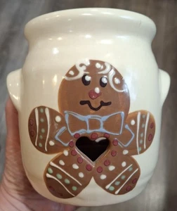 Olde Cape Cod Stoneware Yankee Candle Gingerbread Man Wax Tarte Warmer Weihnachten - Bild 1 von 23