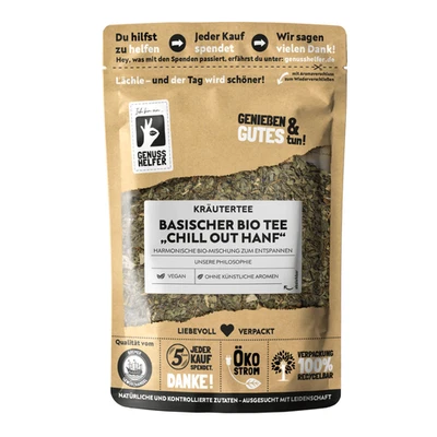 Basischer Kräutertee "Chill out Hanf", BIO Bremer Gewürzhandel, 75g - Bild 1 von 4