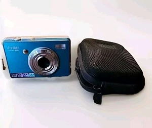 Cámara digital Vivitar ViviCam X024 10,1 MP azul con estuche PROBADA/FUNCIONANDO - Imagen 1 de 5